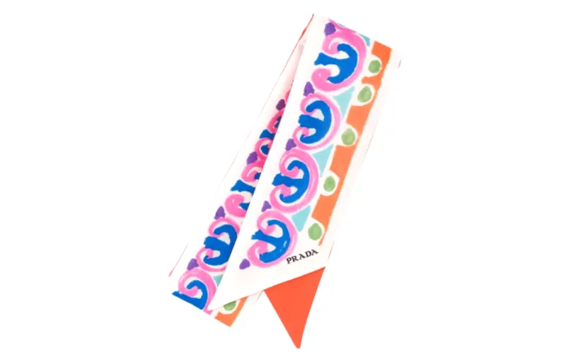 PRADA Silk Scarves Women's Orange