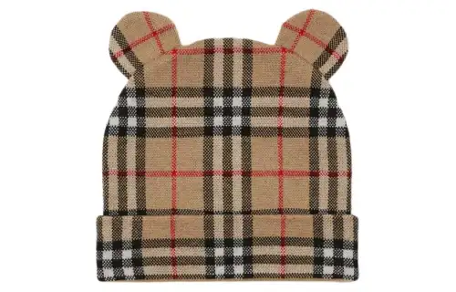 【Previous Season】check-pattern wool beanie