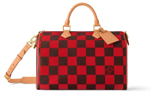 LOUIS VUITTON Speedy 40 Bandoulière Damier Pop Red