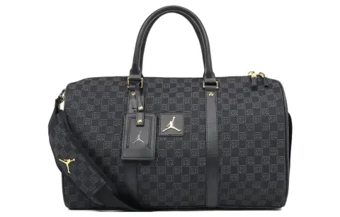 Jordan Fabric Monogram Bag, Luggage Bag, Bucket Bag, Shoulder Bag Unisex Black