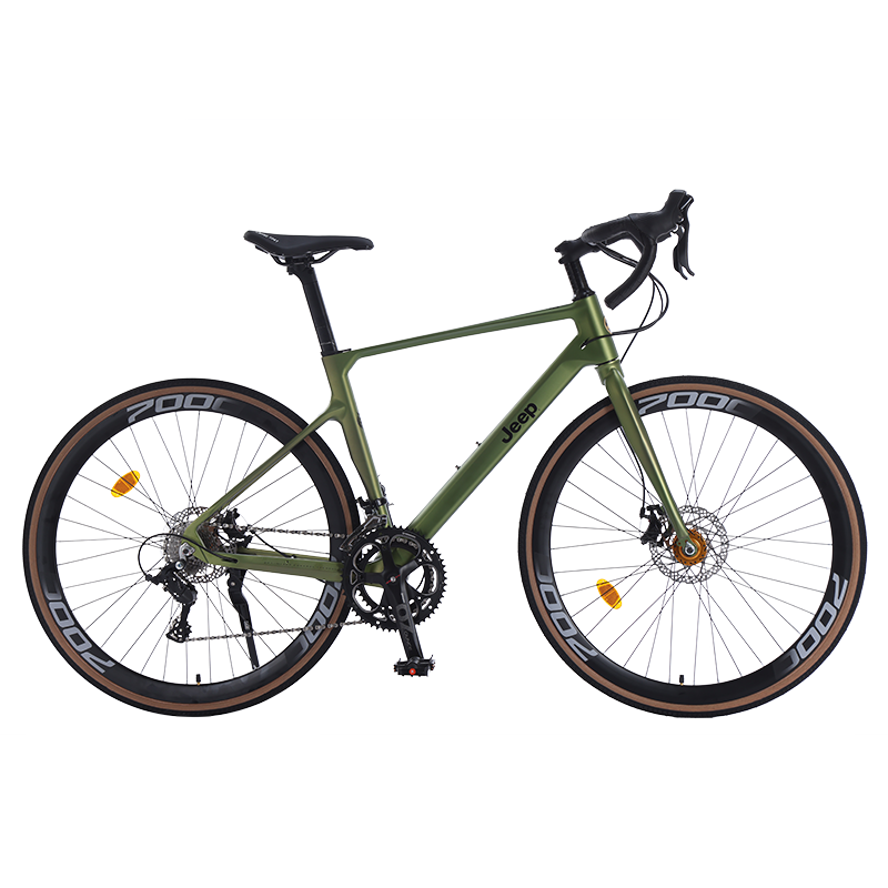 Jeep Magnesium Alloy Mechanical Dual Disc Brake Road Bikes Commute Adults