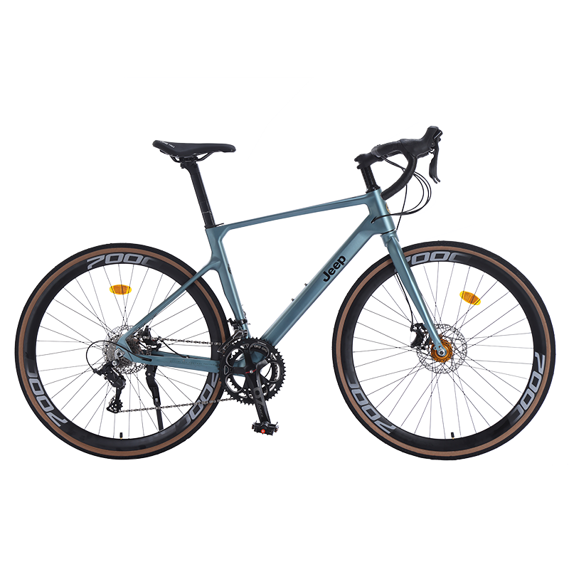 Jeep Magnesium Alloy Mechanical Dual Disc Brake Road Bikes Commute Adults