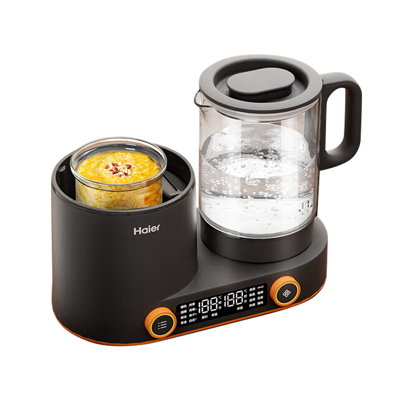 Haier electric kettle 1200ml high temperature sterilization multi-function household tea boiling water hot water brewing milk powder insulation kettle HBM-M101