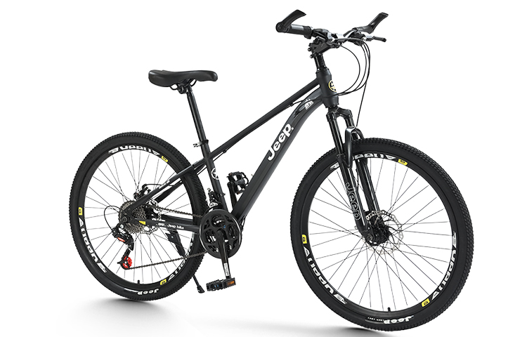 Jeep Forest Trail Mountain Bike High Carbon Steel Disc Brake Mountain Bikes Commute, Travel Adults
