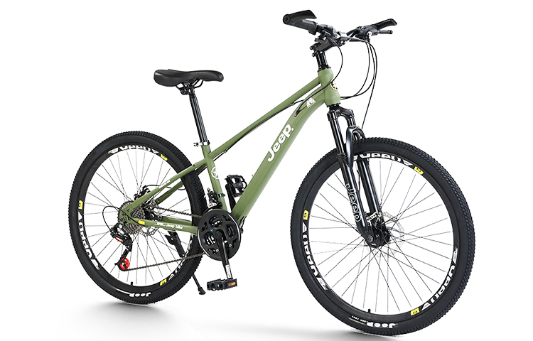 Jeep Forest Trail Mountain Bike High Carbon Steel Disc Brake Mountain Bikes Commute, Travel Adults