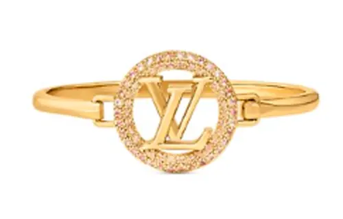 LOUIS VUITTON Metal, Crystal Bracelets Unisex Gold