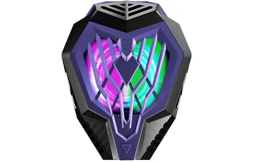 Black Cat Diary Mobile Phone Radiator Semiconductor Back Clip Large Area Powerful Cooling Two-level Adjustment Cooling Artifact Silent RGB Light Game Cooling Cooling Chicken King League of Legends HMS20