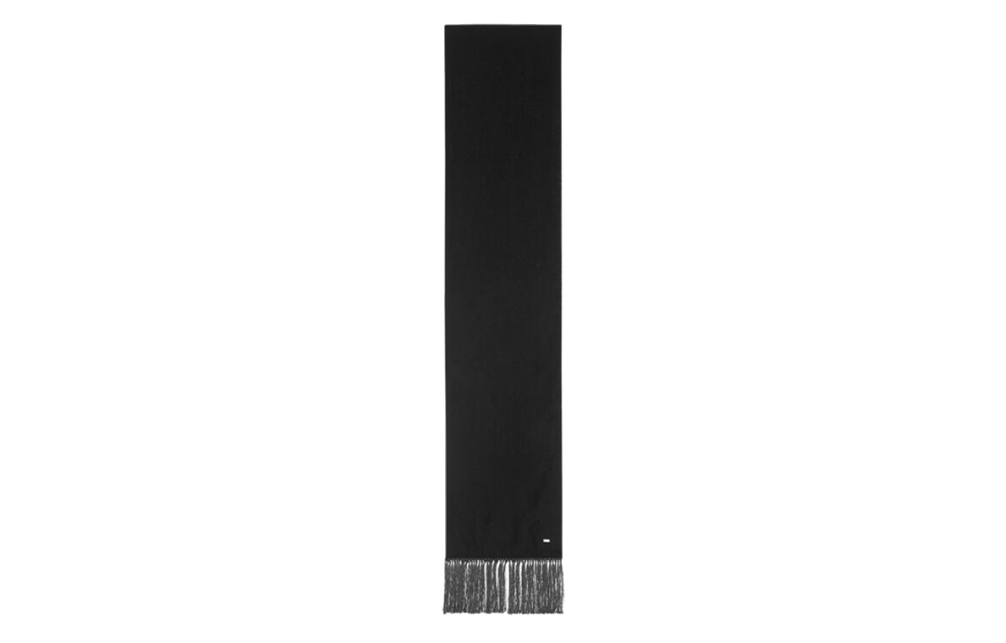 SAINT LAURENT Velvet-effect Fringe Scarf