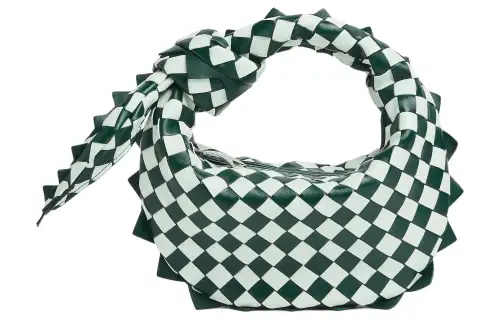 Bottega Veneta Jodie Sheepskin Handbag Mini Women's Emeralds & Glacier Blue