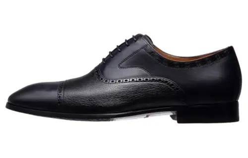 Chrisdien Deny Cow Leather Commuting Business Fashion Seiko Formal Leather Shoes Men's Black