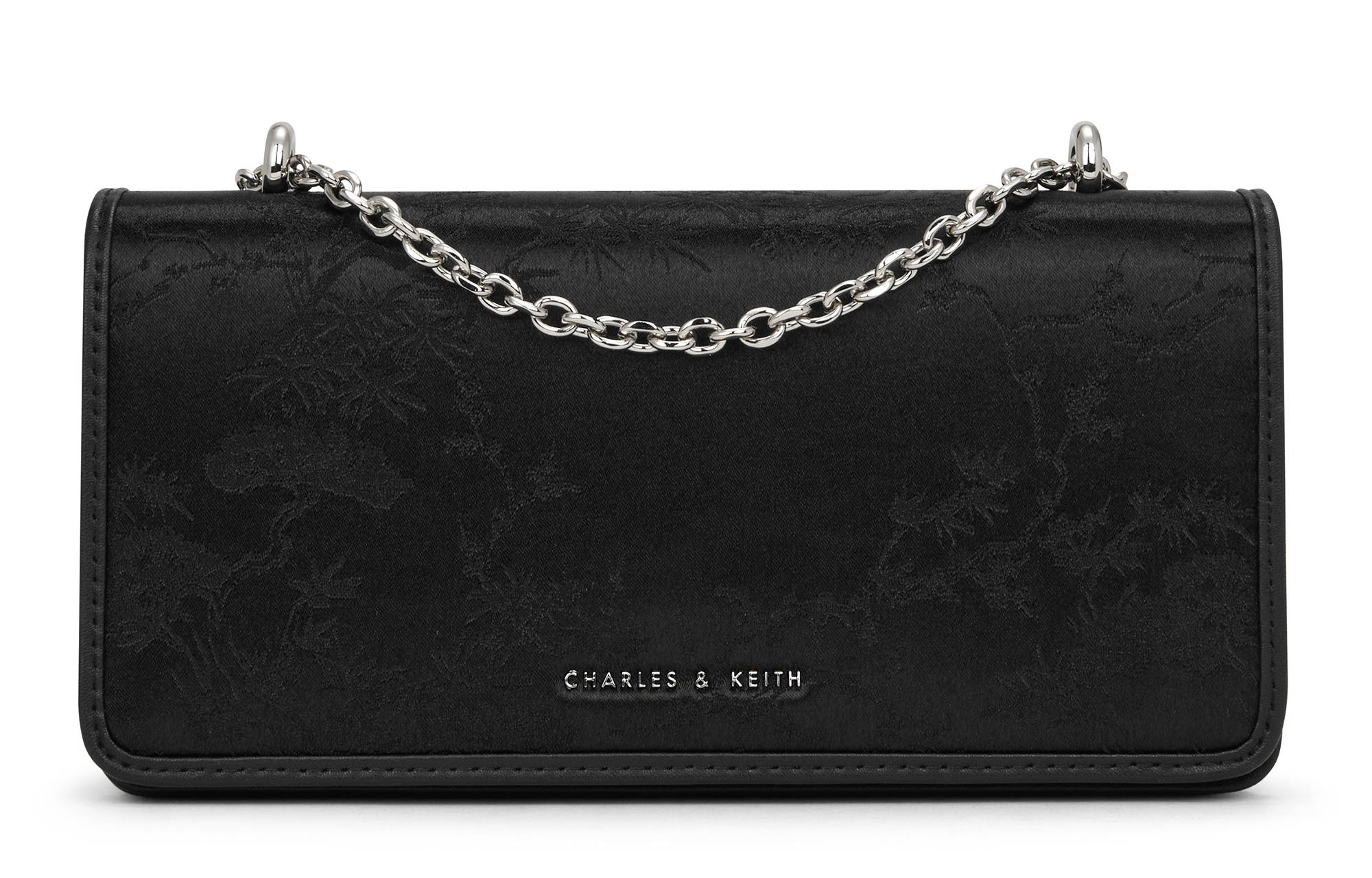 CHARLES&KEITH Satin Chain Small Square Bag Small Women's Solid Color