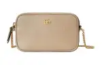 GUCCI GG Marmont Leather Crossbody Bag, Shoulder Bag Women's Beige