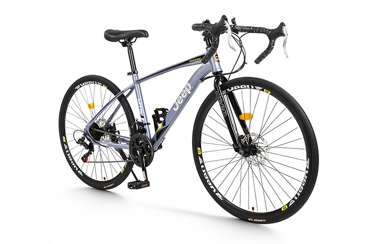 Jeep High Carbon Steel Mechanical Dual Disc Brake Road Bikes Commute Commuting Adults