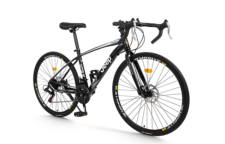 Jeep High Carbon Steel Mechanical Dual Disc Brake Road Bikes Commute Commuting Adults