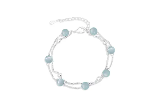 WANLIACC Colored Glaze Jade Bracelets Women's