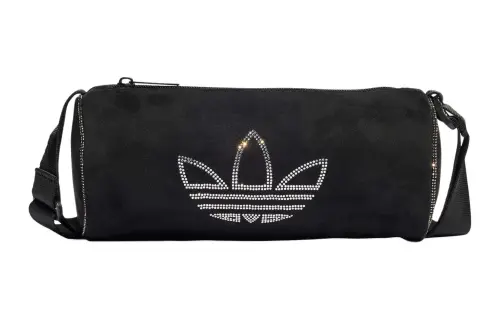 Adidas Originals Trefoil Polyester Shoulder Bag, Crossbody Bag Mini Unisex Black