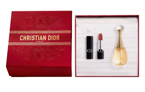 DIOR Classic lipstick, perfume, set, gift box, tuberose with jasmine, 50 ml, 3.5g