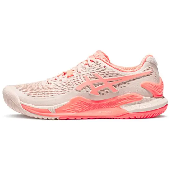 Asics Women's Gel Resolution 9 'Pearl Pink Sun Coral'