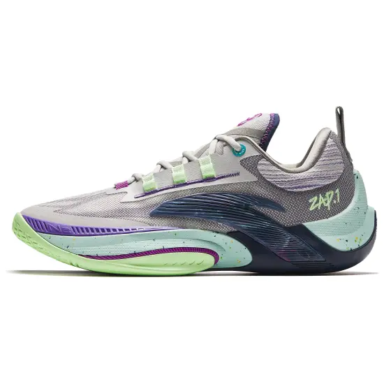 InstANTAneous 1 Basketball Shoes Men Low-Top Gray Green Purple
