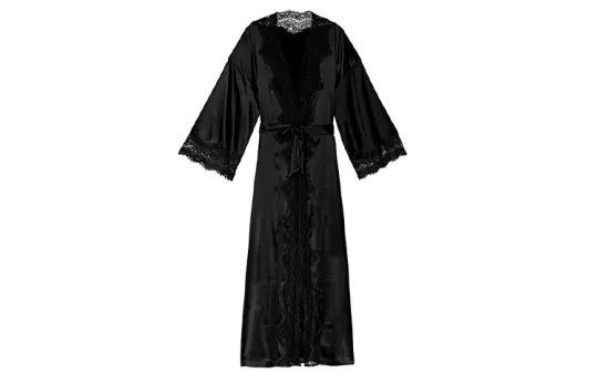 Victoria's Secret Sleep Robe Women's Black