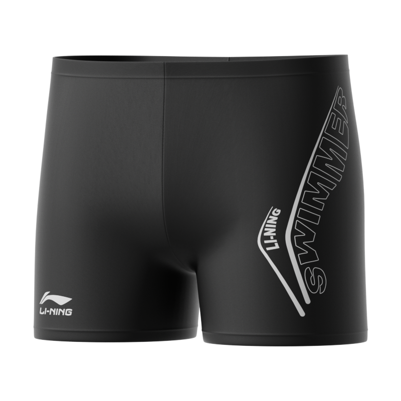 Li Ning Swimming Shorts Men’s Moderate Mid Length Swim Shorts