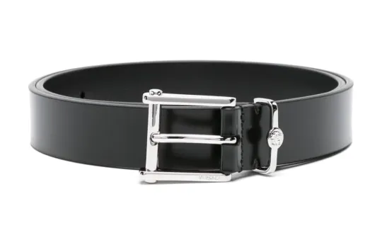 VERSACE Logo Engraved Buckle Belt