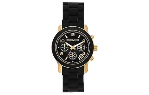 MICHAEL KORS Wrist Watches Quartz Movement Stainless Steel Strap 38mm Black Dial Unisex ['100', 301050]m Waterproof