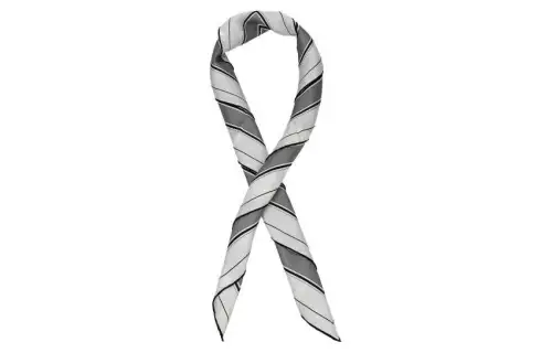 Burberry Silk Scarves Women's Gray White
