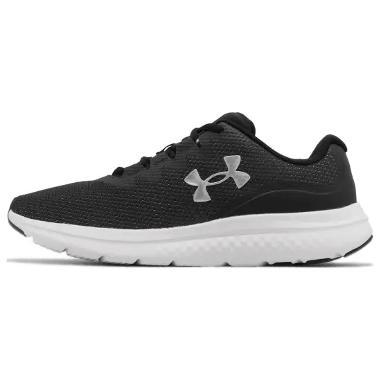 Under Armour Charged Impulse 3 Wear Resistant Low Top Running Shoes Men's Black White