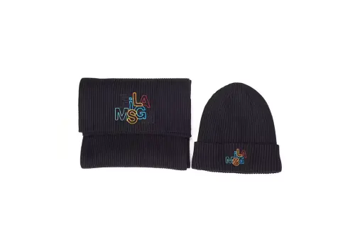 FILA Viscose, Polyester, Nylon, Elastane Beanies Kids' Black