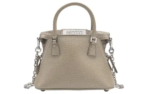 Maison Margiela 5AC Grain Leather Shoulder Bag, Crossbody Bag, Handbag Micro Women's Light Umber