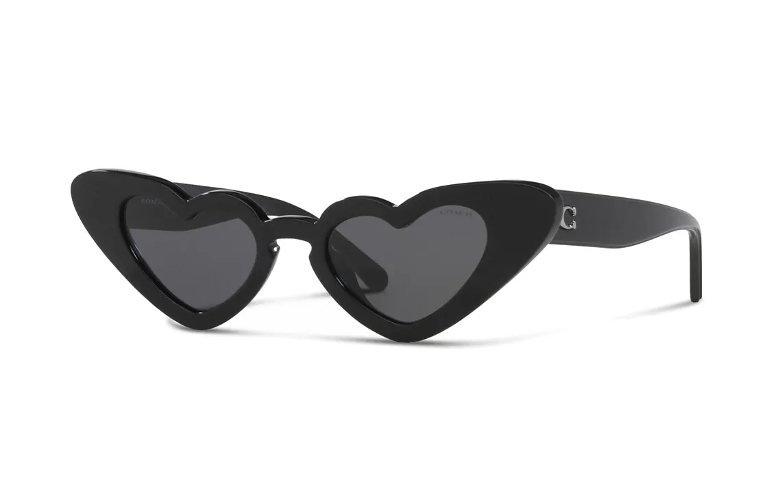 COACH Irregular Shape Sunglasses Women's Black