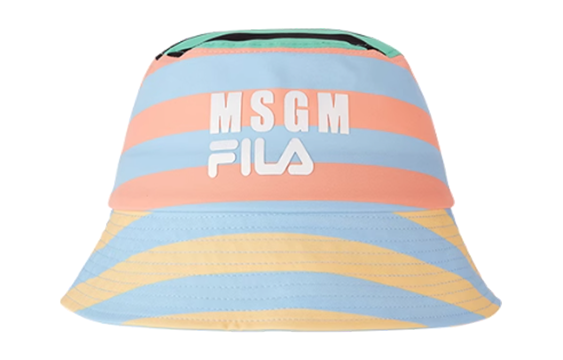 FILA Letter Print Cotton, Polyester Bucket Hats Kids' Multicolor