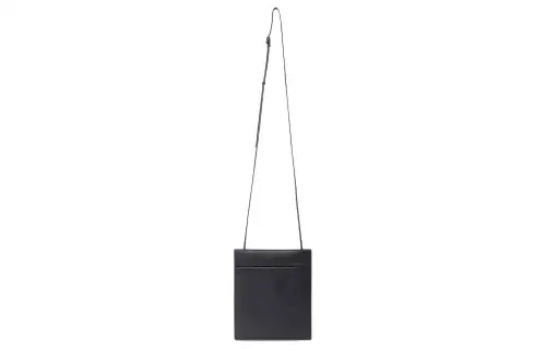 THE ROW Leather Shoulder Bag, Crossbody Bag Men's Black