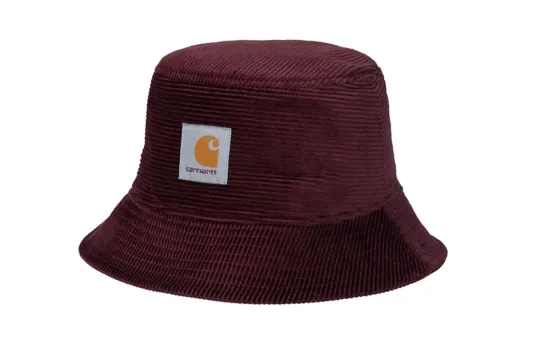 Carhartt WIP Corduroy Bucket Hats Unisex Burgundy