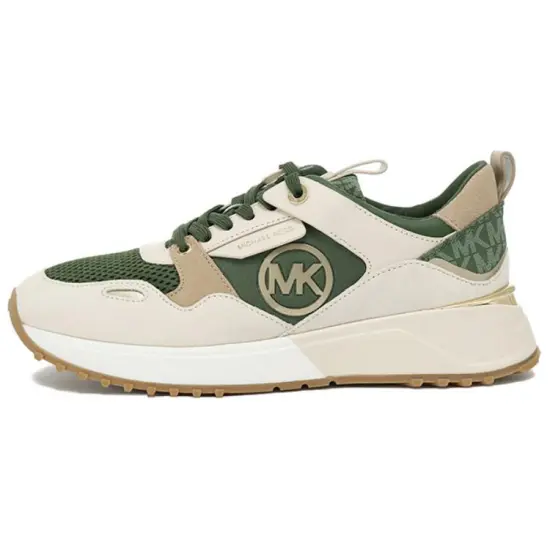 Michael Kors Allie Stride Mixed-Media Sneakers