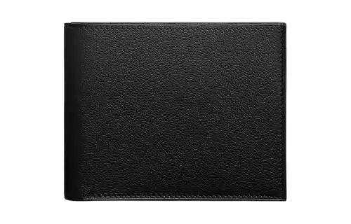 HERMES Evergrain Calfskin Card Holder Women's Black