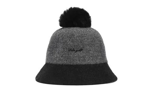 FILA Sheep Wool Bucket Hats Women's Black Gray