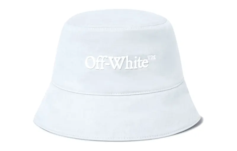 OFF WHITE Bookish Drill embroidery Bucket Hat