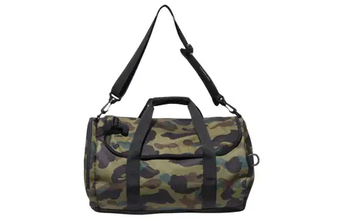 A BATHING APE Polyester Shoulder Bag, Handbag Men's Green Camouflage