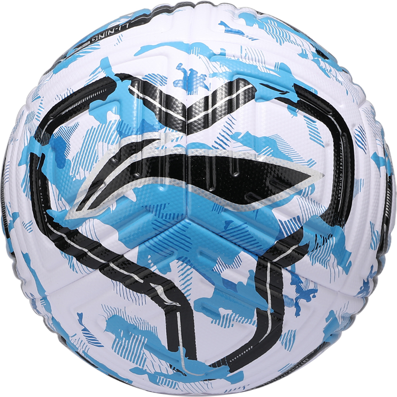Li Ning Size 5 Soccer Ball TPU Seamless Thermal bonding Unisex White Black Blue