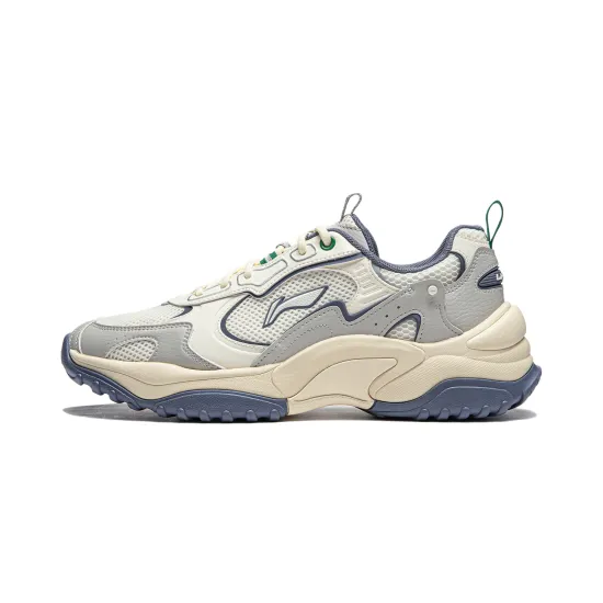 LINING Churui Casual Shoes Men Low-Top Ecru/Light Smoke Gray