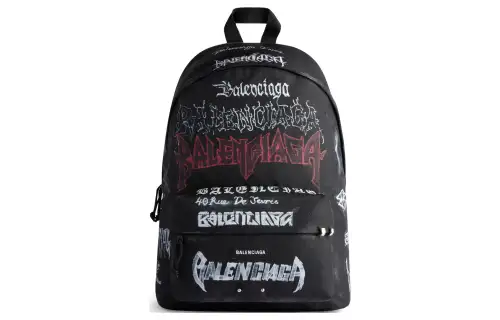 Balenciaga Explorer Nylon Backpack Men's Black
