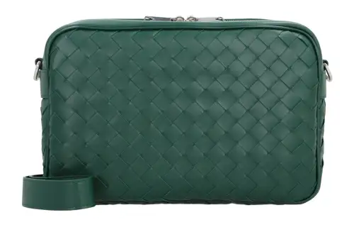Bottega Veneta Calfskin Camera Bag, Shoulder Bag, Crossbody Bag Men's Green