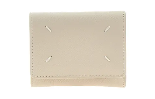 Maison Margiela Grain Calfskin Wallet Regular Women's Ecru