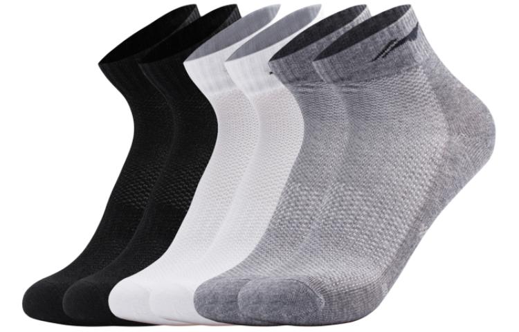 Li Ning Crew Socks Unisex 6 Pack