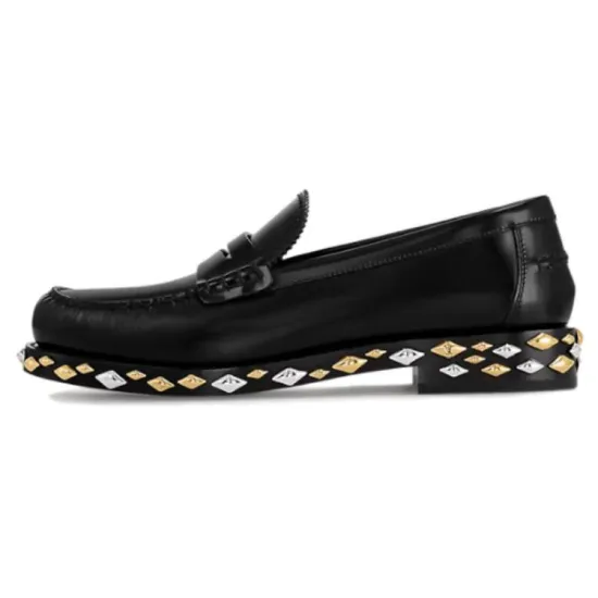 LOUIS VUITTON Loafers Women's Black