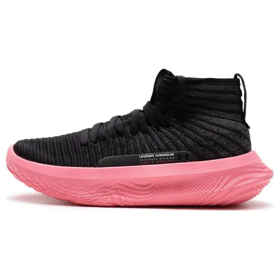 Under Armour FUTR X ELITE Cushioning Breathable High Top Basketball Shoes Unisex Black Pink