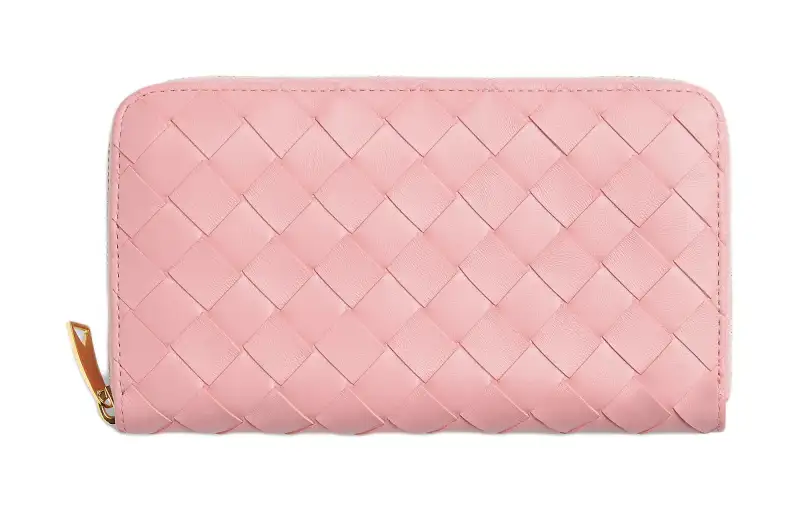 Bottega Veneta Intrecciato Zip Around Wallet