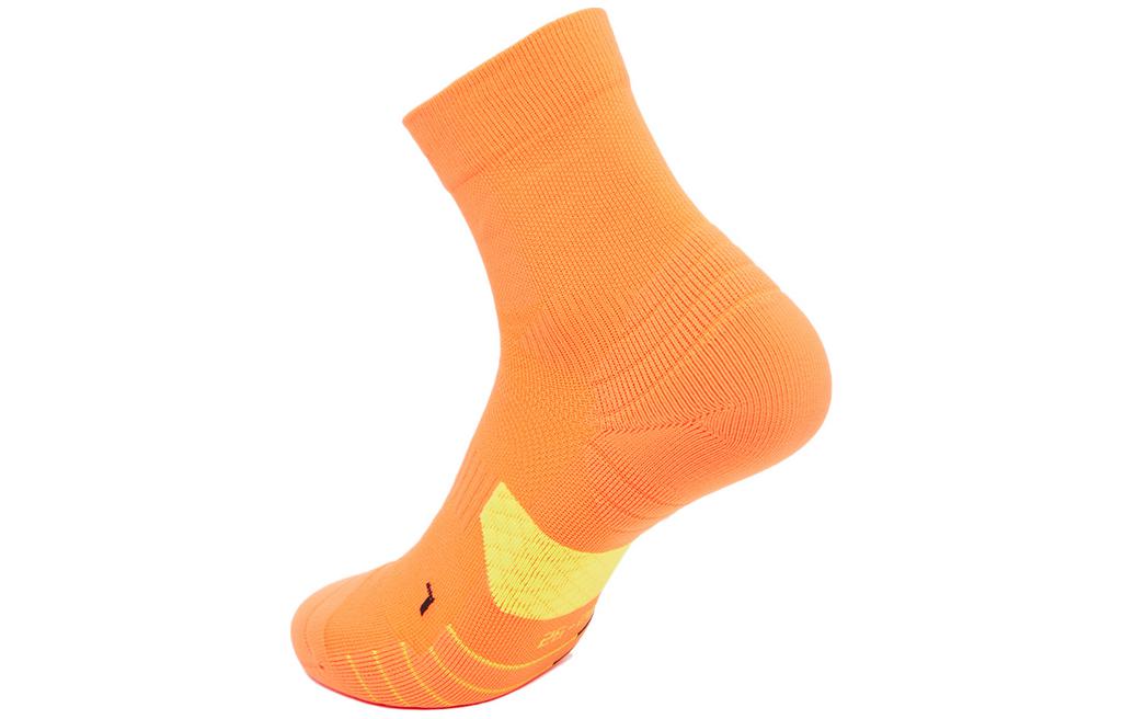 Li Ning Crew Socks Unisex 1 Pack Neon Bright Orange